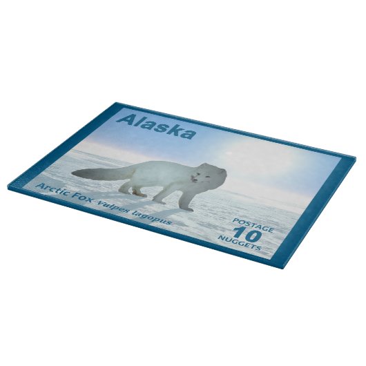 Arctic Fox - Alaska Postage Snijplank (Hoek)