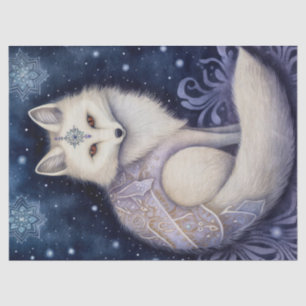 Arctic Fox Boho Mystieke Kunst Tissuepapier
