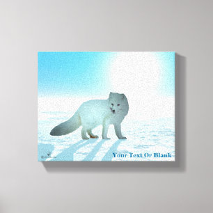 Arctic Fox Canvas Afdruk