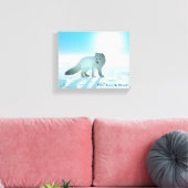 Arctic Fox Canvas Afdruk (Insitu (Woonkamer))