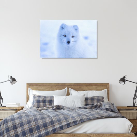 Arctic Fox Canvas Afdruk (Insitu (Slaapkamer))