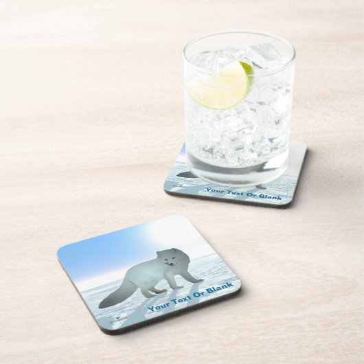 Arctic Fox Drankjes Onderzetter (Rechterzijde)