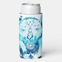 Arctic Fox Dreamcatcher Ice Blue Floral