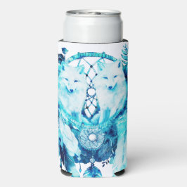 Arctic Fox Dreamcatcher Ice Blue Floral