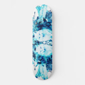 Arctic Fox Dreamcatcher Ice Blue Floral Skateboard (Voorkant)