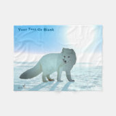 Arctic Fox Fleece Deken (Voorkant (Horizontaal))