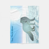 Arctic Fox Fleece Deken (Voorkant)