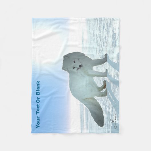 Arctic Fox Fleece Deken (Voorkant)