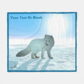 Arctic Fox Fleece Deken (Voorkant (Horizontaal))