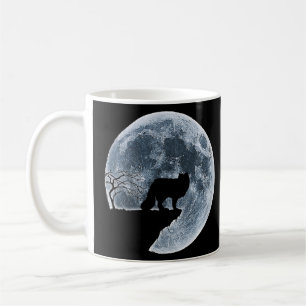 Arctic Fox Halloween Costume Moon Silhouette Koffiemok