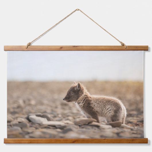 Arctic Fox Hangend Wandkleed (Voorkant)