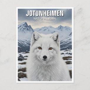 Arctic Fox in het nationaal park Jotunheimen in No Briefkaart