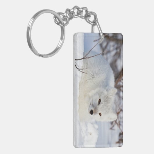 Arctic Fox in winter Sleutelhanger (Voorkant Links)