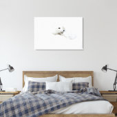 Arctic Fox kromp in de winter Canvas Afdruk (Insitu (Slaapkamer))