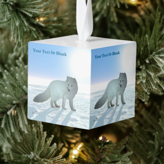 Arctic Fox Kubus Ornament (Boom)