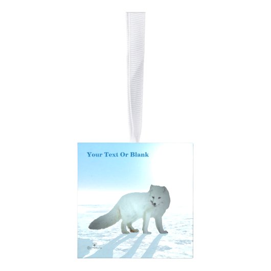 Arctic Fox Kubus Ornament (Rechts)