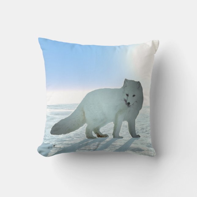 Arctic Fox Kussen (Voorkant)