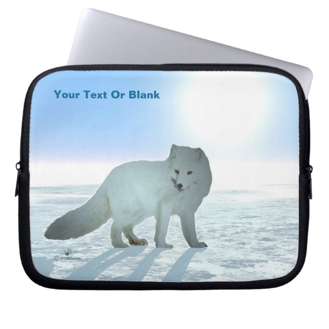 Arctic Fox Laptop Sleeve (Voorkant)