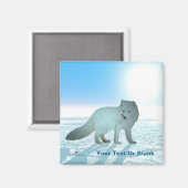 Arctic Fox Magneet (Voorkant / Achterkant)