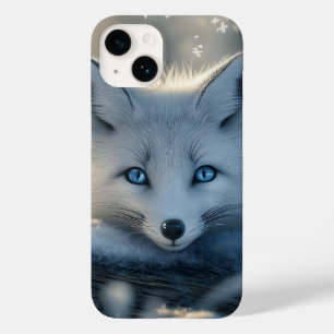 Arctic Fox met betoverende blauwe ogen Case-Mate iPhone 14 Hoesje