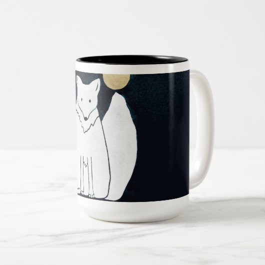 Arctic Fox met Moonlight Mok (Voorkant rechts)