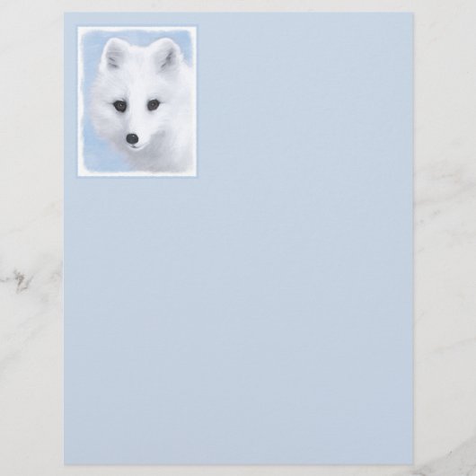 Arctic Fox Painting - Originele Wildlife Art (Voorkant)