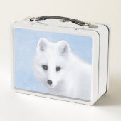 Arctic Fox Painting - Originele Wildlife Art (Achterkant)