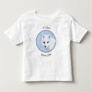 Arctic Fox Painting - Originele Wildlife Art Kinder Shirts