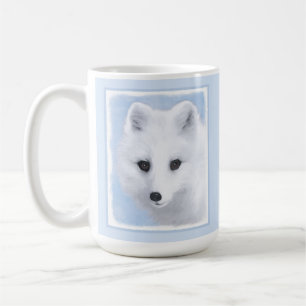 Arctic Fox Painting - Originele Wildlife Art Koffiemok