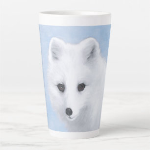 Arctic Fox Painting - Originele Wildlife Art Latte Mok