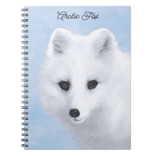 Arctic Fox Painting - Originele Wildlife Art Notitieboek