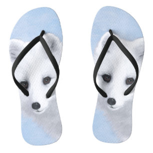 Arctic Fox Painting - Originele Wildlife Art Teenslippers