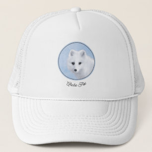 Arctic Fox Painting - Originele Wildlife Art Trucker Pet