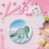 Arctic Fox Papieren Bordje (Feest)