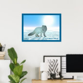 Arctic Fox Poster (Thuiskantoor)