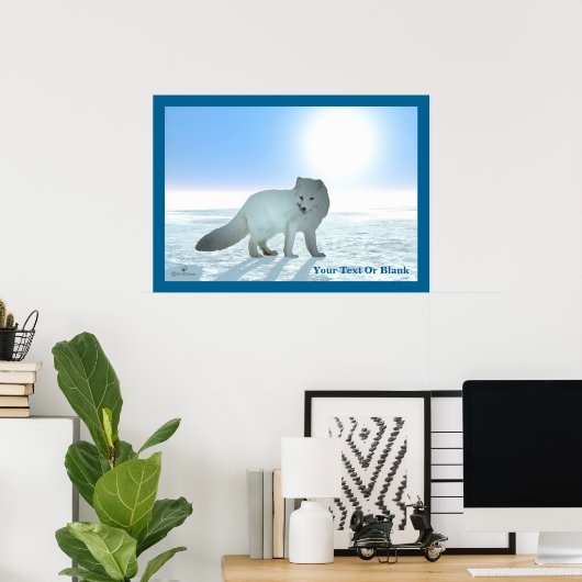 Arctic Fox Poster (Thuiskantoor)