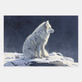 Arctic Fox schilderij Decoupage Inpakpapier Vel (Voorkant 3)