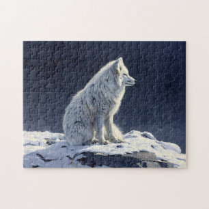 Arctic Fox schilderij Legpuzzel