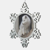 Arctic Fox Snowflake Ornament (Rechts)