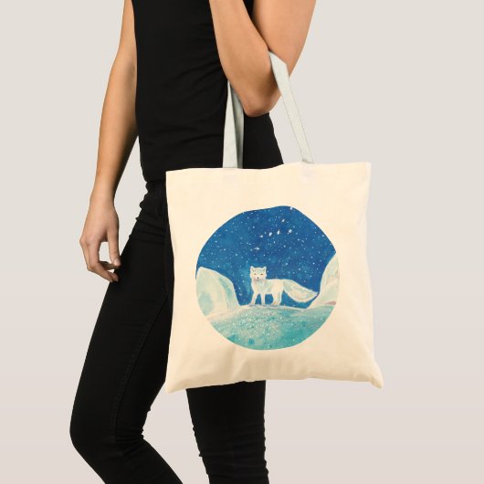 Arctic fox (Vulpes lagopus) Illustratie Tote Bag (Voorkant (product))