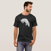 Arctic Fox Winter Drawing T-shirt (Voorkant volledig)