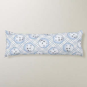 Arctic Fox Winter Schilderij Originele Wildlife Ar Lichaamskussen