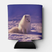 Arctic Fox Winter Snow Landscape Blikjeskoeler (Achterkant)