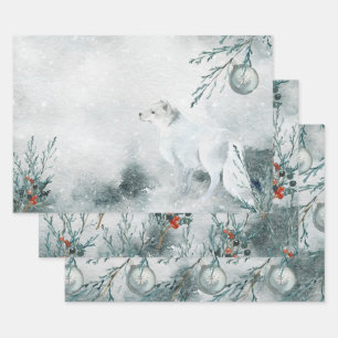 Arctic Fox Winterland Inpakpapier Vel