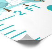 Arctic Foxes Winter Wonderland Growth Chart Poster (Hoek)