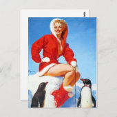 Arctic Girl Pin Up Briefkaart (Voorkant / Achterkant)