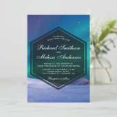 Arctic Ice Aurora Polar Lights Weddenschap Kaart (Staand voorkant)