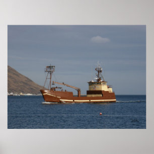 Arctic Lady, Crab Boat in de Nederlandse haven, AK Poster