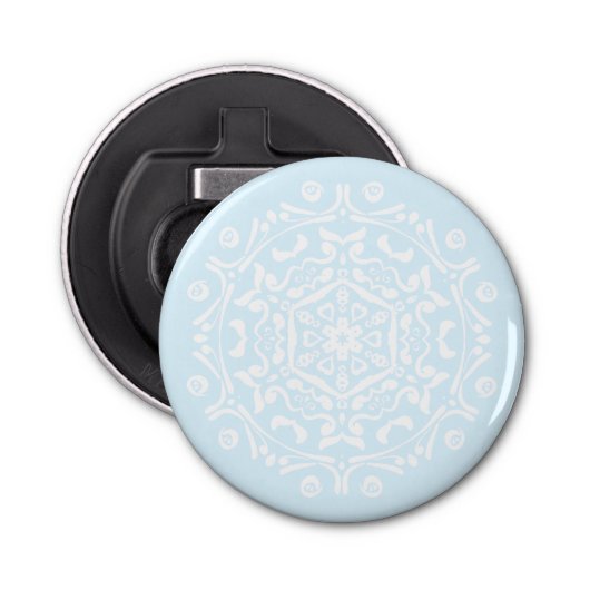 Arctic Mandala Button Flesopener (Voorkant)