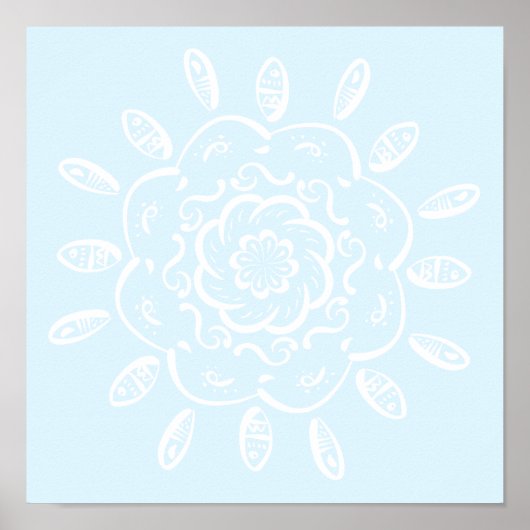Arctic Mandala Poster (Voorkant)